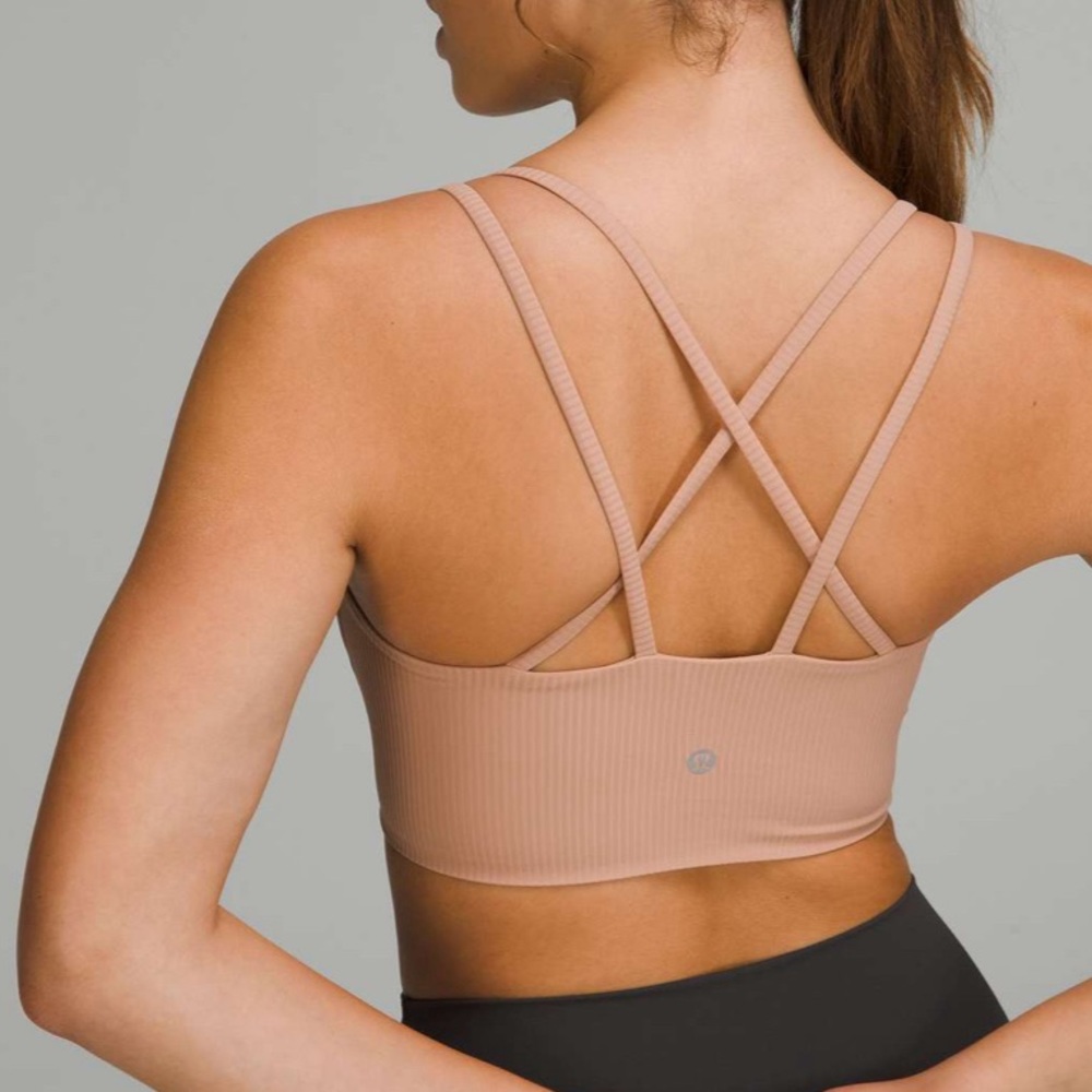 Like a Cloud Ribbed Long Line Sports Bra